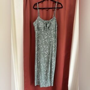 NWT No Boundaries Green Floral Midi Dress Womens Size XXL